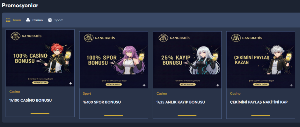 Gangbahis Bonus